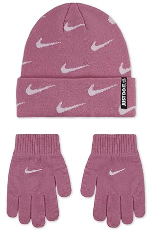 Nike Unisex barnmössa Swoosh Repeat beanie-set