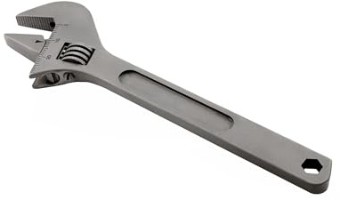 RISON-Titanium Rollgabelschlüssel in Titan GR5, Multifunktion Verstellbarer Schraubenschlüssel 148mm/5.8‘’, Einmaulschlüssel Verstellbar Adjustable Wrench Tragbar
