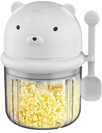 Nybhyjka Picadora de ajo Mini, Picadora de ajo eléctrica, accesorio de cocina multifunción, corte rallador y molienda fácil, contenedor práctico inalámbrico para preparaciones culinarias