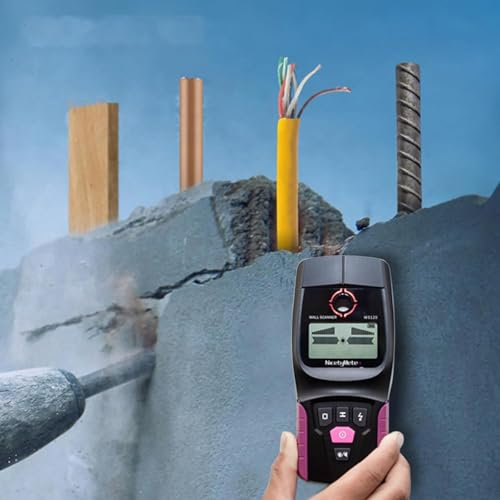 Scanner portatile da parete, rilevatore multifunzionale per cavi sotto tensione, cavi, tubi in PVC e metallo, individua cavi AC, tubi dell'acqua, legno e metallo nelle pareti