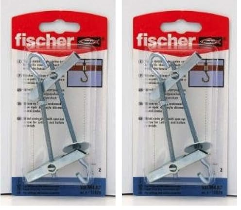 fischer - Cheville à bascule VH M5 avec crochet/Blister de 2 (Lot de 2)