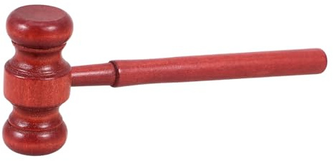 Abaodam Auction Gavel Wooden Judge Hammer Small Mallet for Club Meetings and Law School Supplies Portable and Practical