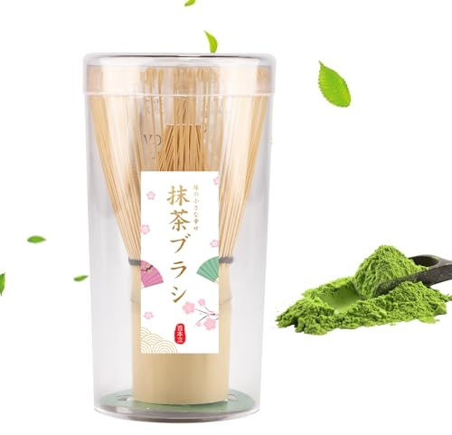 Fouet à Thé Matcha en Bambou - 100 Dents - Pour Préparation de Boissons au Matcha