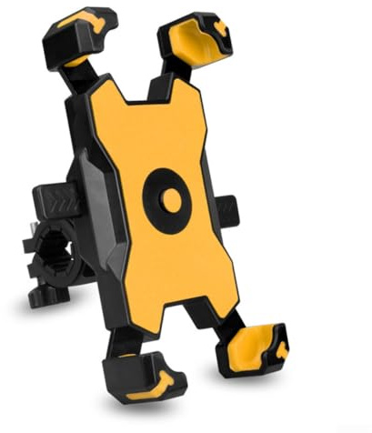 Soporte de teléfono para bicicleta con soporte para manillar, ángulo de visión ajustable, navegación fija segura, compatibilidad con teléfonos inteligentes, plástico robusto, resistente a la