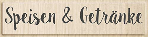 Stempel -Speisen & Getränke-, 10,5 x 1,8 cm