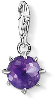 THOMAS SABO Charm-Anhänger Geburtsstein Februar 925 Sterlingsilber