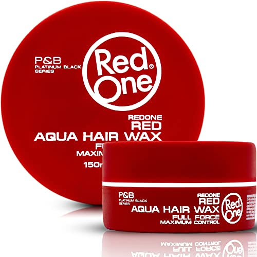 RedOne Hair Styling Wax Red 150 ml | Edge Control | Hair Gel Wax | Ultra Hold | Strawberry Scent | Men & Women Hair Wax | Maximum Control