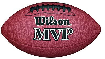 Wilson WTF1411 MVP - Pallone da football ufficiale americano, taglia unica (incl. pompnipp)