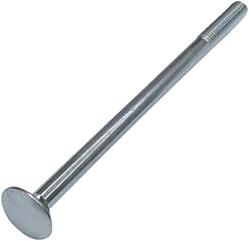 AERZETIX - Set di 50 bulloni carrello/aratro a testa tonda con collare quadrato - bulloni a testa tonda - M8x140mm - acciaio zincato - DIN 603 - C49017