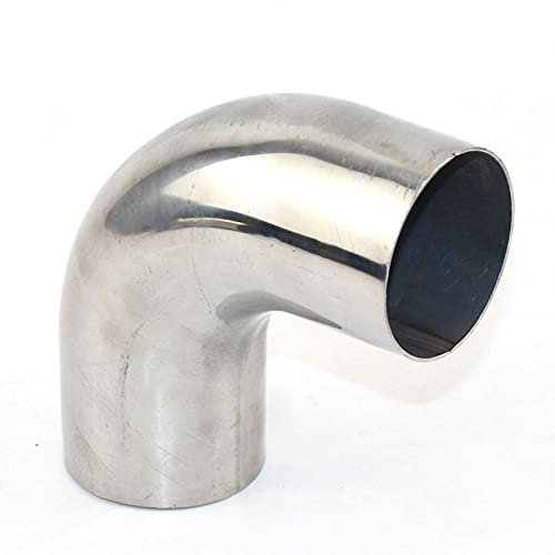 1 Stücke Edelstahl Ellenbogen 90 Grad Winkel, Für Autozubehör Automobil Auspuffrohr Schalldämpfer In Der Pfeife (Size : 51mm (110mm x 110mm))