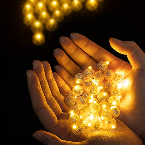 Danolt 100 Stück Warmweiss Ballonlichter mini led licht led ballons für hochzeit deko party deko tischdeko geburtstag