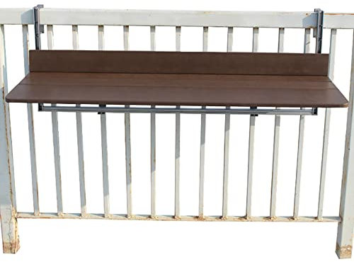 JMCAJIE Balkontisch Hängend,Klapptisch Balkon Hänge Tisch，Balkonhängetisch Balkontisch Zum Einhängen -Klapptisch Für Kleinen Balkon-Hängetisch Klappbar &witterungsbeständig-Outdoor-Tisch