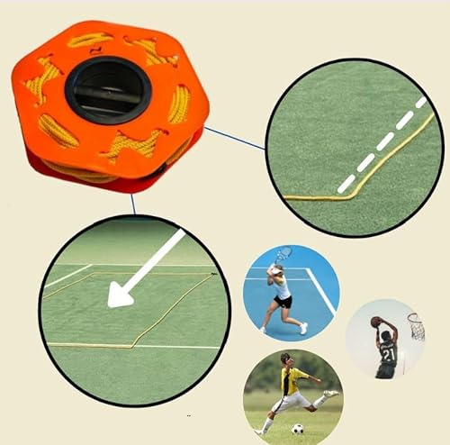 ProTennisAustria ProSportAustria Zone Marker - Das Tool für Tennis Trainer - Baue Zielfelder und Seitenlinen für das Training mit der Ballmachine