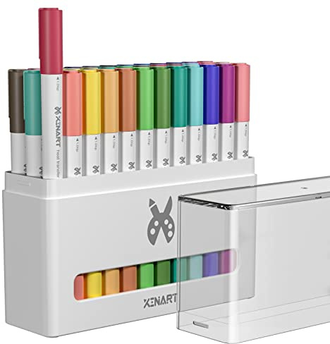 XINART Dual Tip Sublimation Pens for Cricut Joy Machines, Drawing Pens for Mug Press/Infusibleink Projects on Sublimation Paper Transfer, 36 Colors (0.4 Tip & 1.0 Tip)