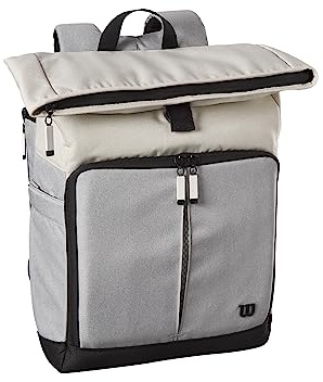 Wilson Tennis-Rucksack Lifestyle, Bis zu 2 Tennisschläger, Für Herren und Damen, Foldover/Rolltop-Rucksack