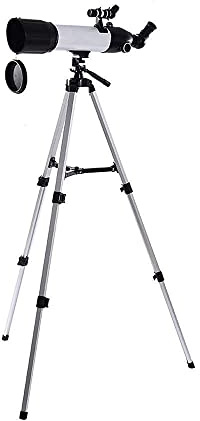 Teleskop für Erwachsene Anfänger Kinder, 80 mm Apertur, 500 mm Az, astronomisches Refraktor-Teleskop mit Smartphone-Adapter und Stativ, Bak4-Prisma, Fmc-Linsenteleskop für Astronomie, Mondbeobachtung