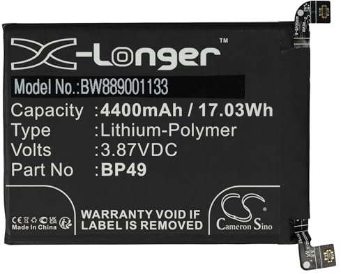 vhbw Akku kompatibel mit Poco F4 5G, F4 5G 22021211RG, F4 5G 22021211RI Handy Smartphone Telefon (4400mAh, 3,87V, Li-Polymer)