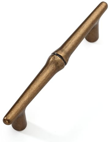 FURNIWARE 10 Stück Antiker Möbelgriff, 96 mm Bohrlochabstand Schubladengriff Antiquitäten Brass Schrankgriffe, Schubladengriffe für Türen, Küchen, Truhen, Kommoden, Schränke