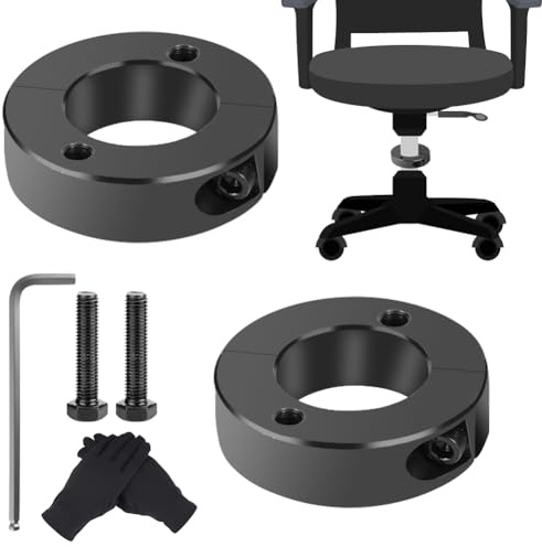 Silkwish 6 Stück Bürostuhl Tilt Entfernungswerkzeuge, 28mm Bürostuhl Gasliftzylinders Entfernungswerkzeuge, mit EIN Paar Schwarze Handschuhe