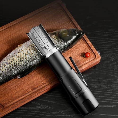 Escamador De Pescado Profesional De Acero Inoxidable Máquina Eléctrica Para Escamas De Pescado Raspador De Pescado Y Pelador De Camarones Multifuncional Removedor De Raspador De Pescado, Chargeable