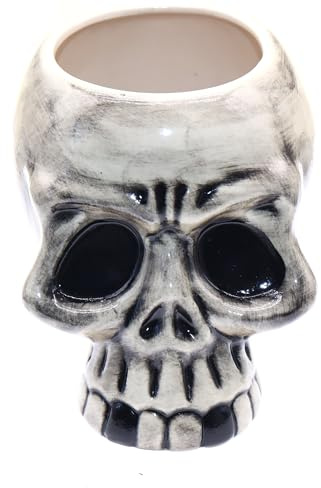 Verre Tiki Mug Verres à Cocktails TIKIS Tasses en Céramique Goblet Inspiration Imitation Tête de Mort Skull Head Boissons Cocktail Décoration Pot