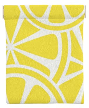 Tranche De Citron Jaune, Sac de Rangement pour Femmes, Portefeuille supérieur à Presser, Petit Porte-Monnaie, Pochette de Changement