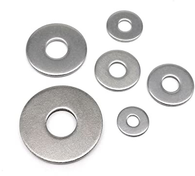 5/10/50/100 pcs M2.5 M3 M4 M5 M6 M8 M10 M12 M14 M16 GB96 A4 316 In Acciaio Inox di Grandi Dimensioni Oversize Grande Più Ampia Guarnizione Rondella Piatta(50pcs M5)