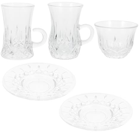IMIKEYA Service À Café Turc Vintage Verres À Thé Pour Boissons Chaudes Compact Et Portable Pour Le Thé Turc Au Lait