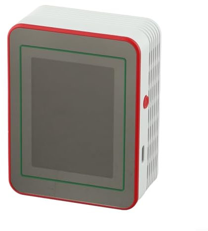 UTTASU 15 in 1 für Smart Air Monitor Tester Echtzeitanzeige Indoor Umgebungsdetektor PM2.5 HCHO AQI Feuchtigkeitstemperatursensor für Home Office mit App Integration tragbare Batterie (Weiß)