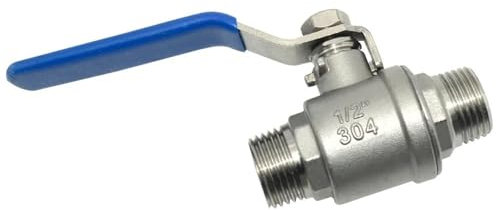 Wasser-Druckventil Edelstahlventil 1/4 3/8 1/2 3/4 1 2 BSP Innen- und Außengewinde Wasser Gas Öl Schalter Fitting Adapter Druckminderer(1/2)