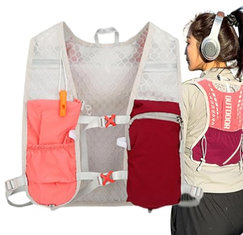 Gilet d'hydratation, pack de gilet d'hydratation | Running Vest Chest Téléphone Téléphone | Fournitures sportives légères, réglables, randonnées en plein air, entraînement des sentiers, marche, joggin