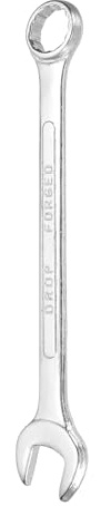 sourcing map Llave combinada de 18 mm métrica, caja de 12 puntos y extremo abierto, acero chapado en zinc, herramienta de llave de doble extremo para reparación de tuberías, muebles, maquinaria
