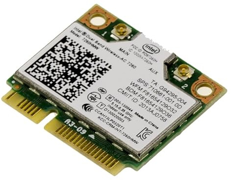 KALEA-INFORMATIQUE Scheda controller di rete Mini PCIe WiFi Dual Band 802.11a/b/g/n/AC 1200M e Bluetooth 4 con chipset I 7260
