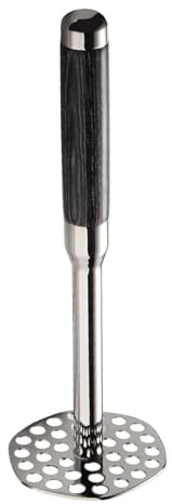 Schiacciapatate Ergonomico In Legno Con Manico Lungo In Acciaio Inox Per Schiacciare Senza Sforzo Patate Pomodori E Avocado Essenziale Per Casalinga