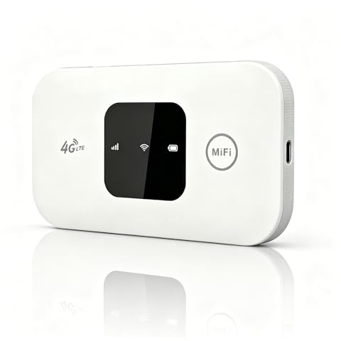 Portable WiFi Router for Travel with SIM Card Slot, 4G LTE Mobile WiFi Hotspot 150Mbps, Pocket WiFi MiFi Device, Plug & Play Mobile Broadband Router, Connect Up to 10 Devices, MINI Travel Router