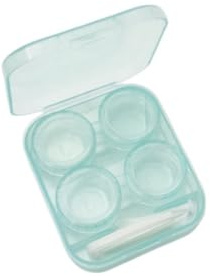 Estuche Lentillas Caja de 2 pares lentes contacto con pinzas Para mujeres