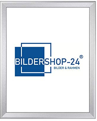 Bildershop-24 Bilderrahmen modern schmal PRIO 29,7X42cm (DIN A3) Alu geschliffen Rahmen für Bilder Urkunden Poster Farbe & Größe wählbar