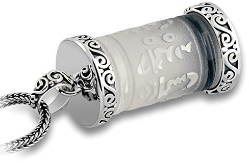 ANAZOZ Collier Pendentif Om Mani Padme Hum Moulins à Prière Argent 925 Homme Ethnique Pendentif avec Chaîne 51cm