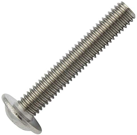 D2D | VPE: 10 Stück - Flachkopfschrauben mit Flansch M5 x 55 mm mit Innensechsrund TX nach ISO 7380-2 aus Edelstahl A2 V2A - Bundschraube