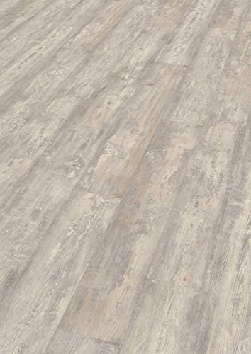 EGGER EHD020 Designboden GreenTec-Zappulla Pinie hell (7,5mm kompakt 1,99 m²) Design-extrem robust, strapazierfähig, pflegeleicht, wasserfest und PVC frei, grau