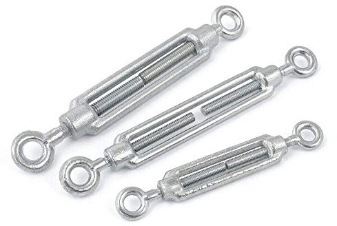 5 pcs of M6 Eye – Eye Turnbuckle Tensioner for Wire Tension Garden Rope Hooks Cable Garden Support Wire Turnbuckle Strainer
