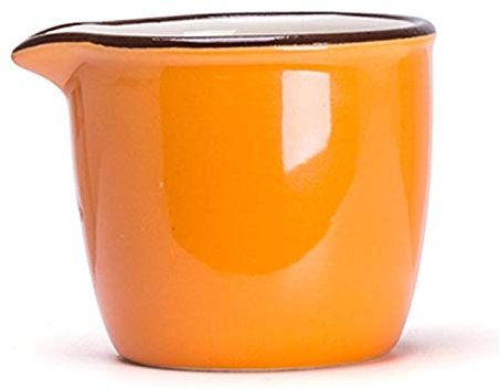 Cruche à lait Porcelaine Gravy Sauce Saucière Saucière soucoupe stand sauce traditionnelle porcelaine Saucière avec soucoupe Pot à lait Saucière (Color : Yellow, Size : A)