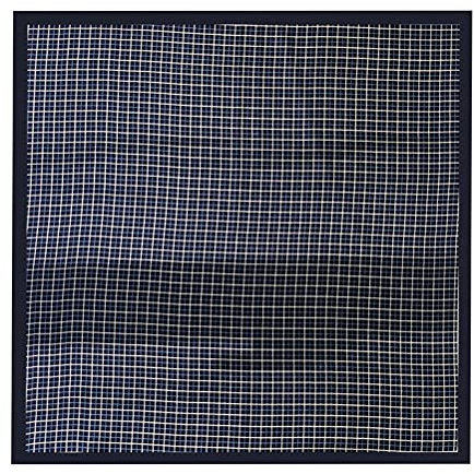 UK_Stone Herren 100% Seide Bandana Halstuch Krawatte Anzug Taschenhandtuch 50 * 50cm (Kariert Dunkelblau)