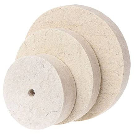 1 pz Trapano Mola Lucidatrice Ruota Feltro Tampone Abrasivo Disco Abrasivo Per Smerigliatrice Da Banco Utensile Rotante, 125mm