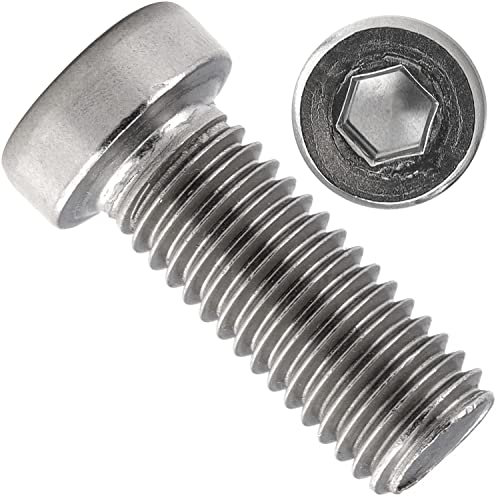 OPIOL QUALITY® Zylinderschrauben mit Innensechskant niedrige Kopf DIN 7984 M8x50 mm aus Edelstahl A2 V2A (4 Stück) Zylinderkopfschrauben Schrauben Zylinderkopf
