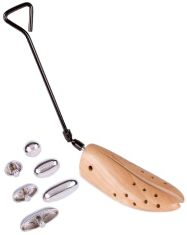FootFitter Best Professional Boot Width Stretcher, Adjustable Wooden Tool for Men’s & Women’s Work, Hiking & Leather Boots (Men's Small 5.5-8.5)