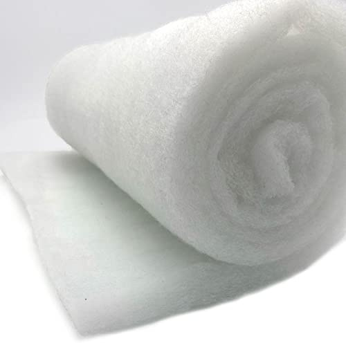 Polsterwatte Volumenvlies 300g/m², 1,60 m breit x 2,50 lang, ca. 30 mm dick, 4 m², 100% Polyester, waschbar, Produktklasse 1, Patchworkvlies, Polstervlies, Meterware (300 Gramm)