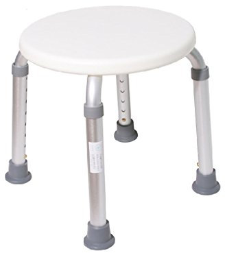 SXSGSM Badewanne Duschhocker Duschhocker Behinderte Senioren Badewannensitz Schwangere Badezimmer Vierfuß-Teleskop-Duschhocker Weiß The New