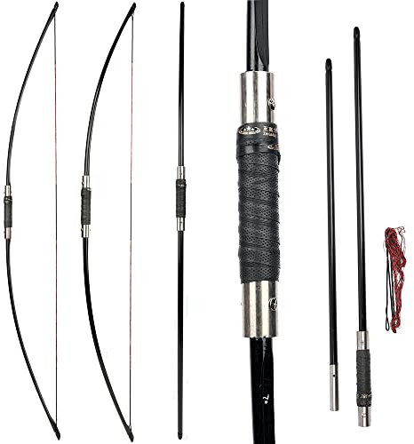 ZSHJGJR Bogenschießen 64zoll 25-70lbs Englischer Langbogen Take Down Traditional Demontierbarer Langbogen Recurvebogen Bogen und Pfeil Set Traditional Bogen Erwachsene Anfänger (Set 1, 70lbs)
