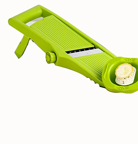 YZJSSL DREI-in-Eins Verstellbarer Gemüsehobel, Obst- und Gemüseschneider aus dünnem Papier bis 6 mm Edelstahlklinge